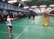 Rosmini badminton players enjoy local competition