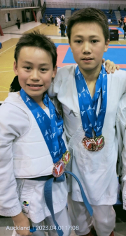 Karate medals for Rosmini brothers
