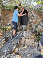 Marian Grotto nearing completion