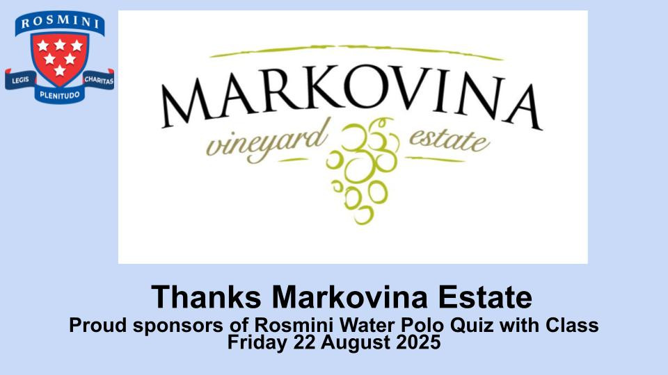 Water Polo Quiz Sponsors