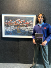 Patrick Lemeki's artworks shine at Ringa Toi Exhibition