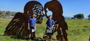 Young artists visit Sculpture OnShore