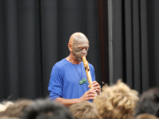 Apirana Taylor visits Rosmini College