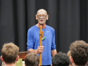 Apirana Taylor visits Rosmini College